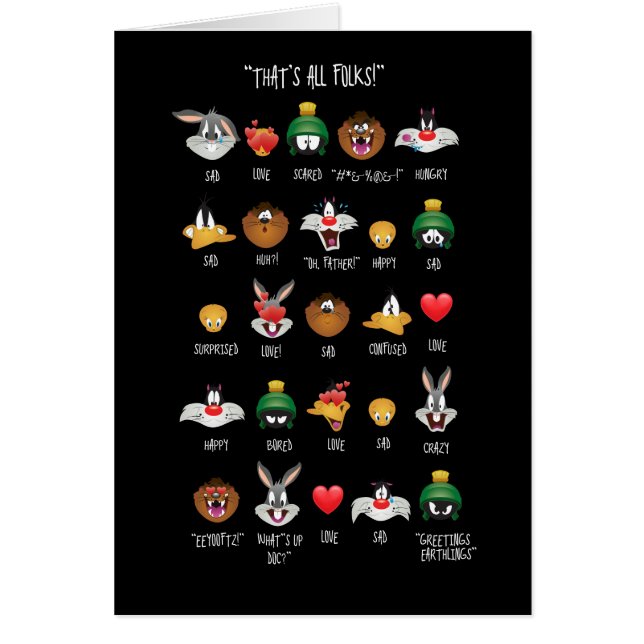 LOONEY TUNES™ Emoji Chart (Front)