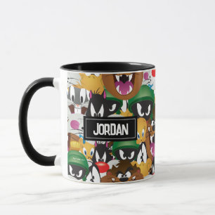 LOONEY TUNES™ Emoji Pattern   Add Your Name Mug