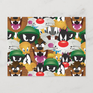 LOONEY TUNES™ Emoji Pattern Postcard