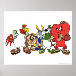LOONEY TUNES™ Group Baseball Picture Poster