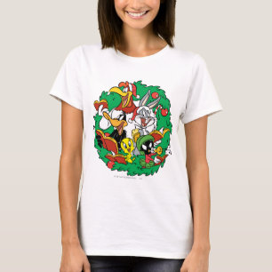 LOONEY TUNES™ Group Christmas Wreath T-Shirt