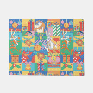 LOONEY TUNES™   Happy Holidays Christmas Pattern Doormat