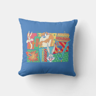 LOONEY TUNES™   Happy Holidays Pattern Cushion