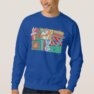 LOONEY TUNES™ Happy Holidays Pattern Sweatshirt