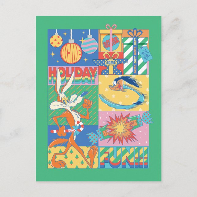 LOONEY TUNES™ | Holiday Fun Postcard (Front)