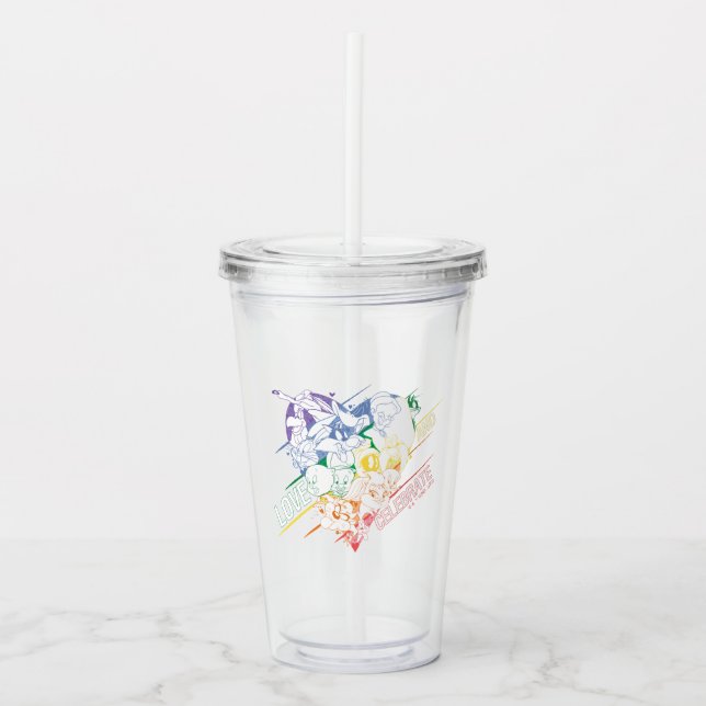 LOONEY TUNES™ - Love and Celebrate Acrylic Tumbler (Front)