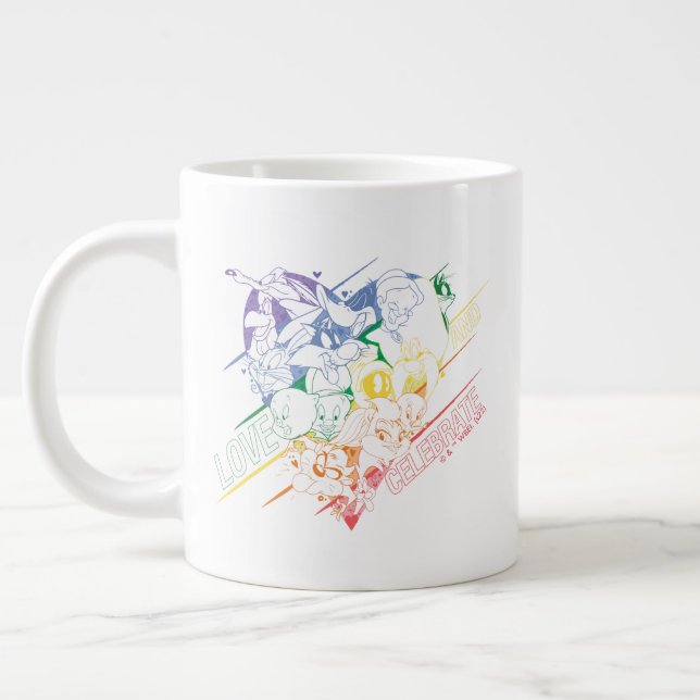LOONEY TUNES™ - Love and Celebrate Large Coffee Mug (Left)
