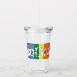 LOONEY TUNES™ - Love Comes In All Colours Acrylic Tumbler
