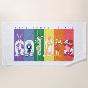 LOONEY TUNES™ - Love Comes In All Colours Beach Towel