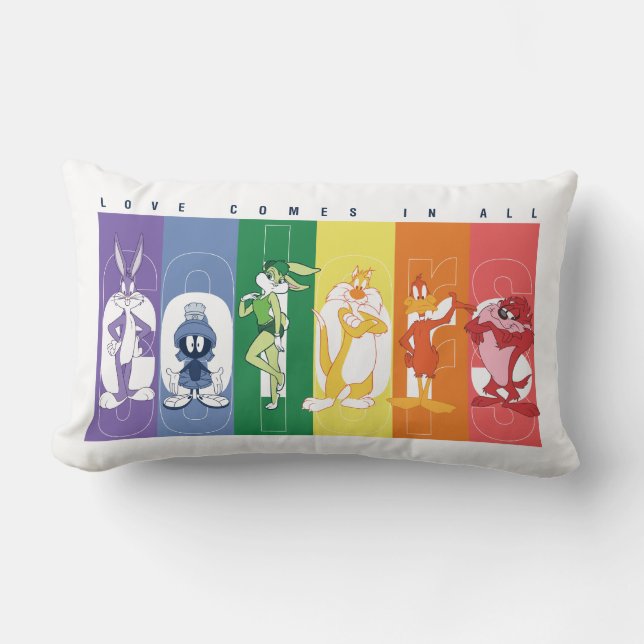 LOONEY TUNES™ - Love Comes In All Colours Lumbar Cushion (Front)