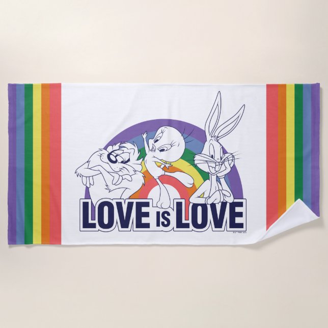 LOONEY TUNES™ - Love Is Love Beach Towel (Front)