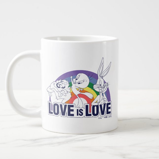 LOONEY TUNES™ - Love Is Love Large Coffee Mug (Left)