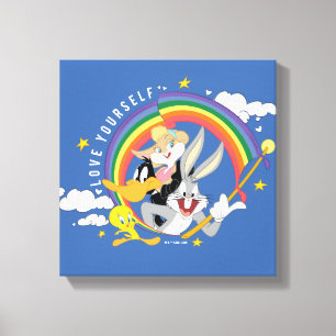 LOONEY TUNES™ - Love Yourself Pride Badge Canvas Print