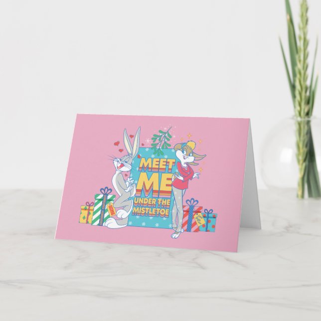 LOONEY TUNES™ | Meet Me Under the Mistletoe Note Card (Front)