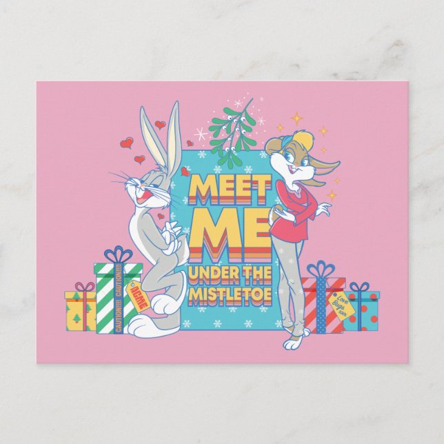 LOONEY TUNES™ | Meet Me Under the Mistletoe Postcard (Front)