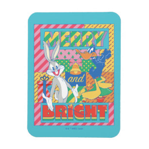 LOONEY TUNES™   Merry and Bright Christmas Magnet