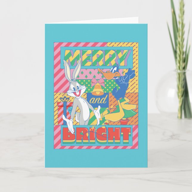LOONEY TUNES™ | Merry and Bright Christmas Note Card (Front)
