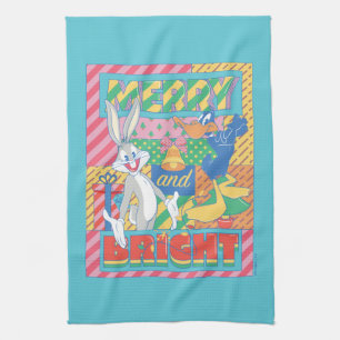 LOONEY TUNES™   Merry and Bright Christmas Tea Towel