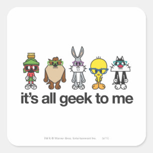 LOONEY TUNES™ Nerds - All Geek To Me Square Sticker