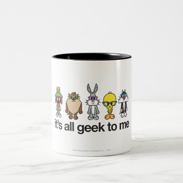 LOONEY TUNES™ Nerds - All Geek To Me Two-Tone Coffee Mug (Center)