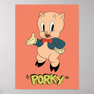 LOONEY TUNES™ Retro Laughs   Porky Pig Poster