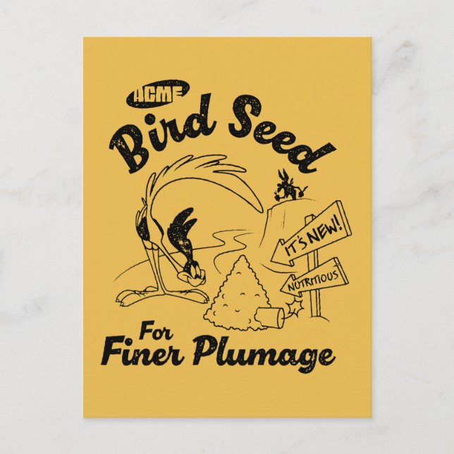 LOONEY TUNES™ | ROAD RUNNER™ Bird Seed Postcard (Front)