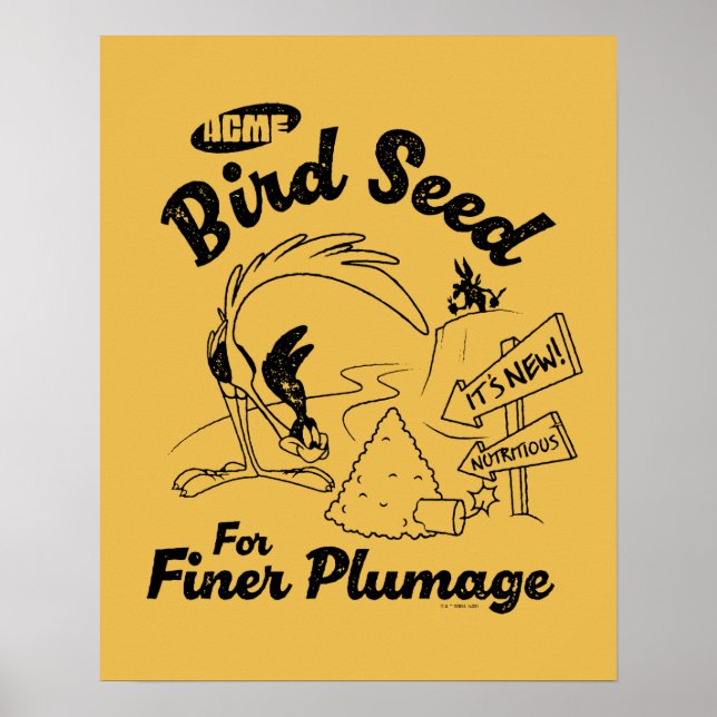 LOONEY TUNES™ | ROAD RUNNER™ Bird Seed Poster (Front)