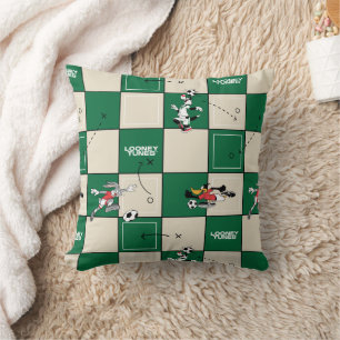 LOONEY TUNES™ Soccer Grid Pattern Cushion
