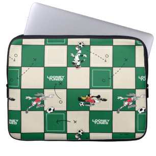 LOONEY TUNES™ Soccer Grid Pattern Laptop Sleeve