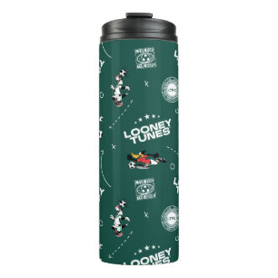 LOONEY TUNES™ Soccer Playbook Pattern Thermal Tumbler