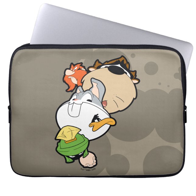 LOONEY TUNES™ Stylised Big Heads Laptop Sleeve (Front)
