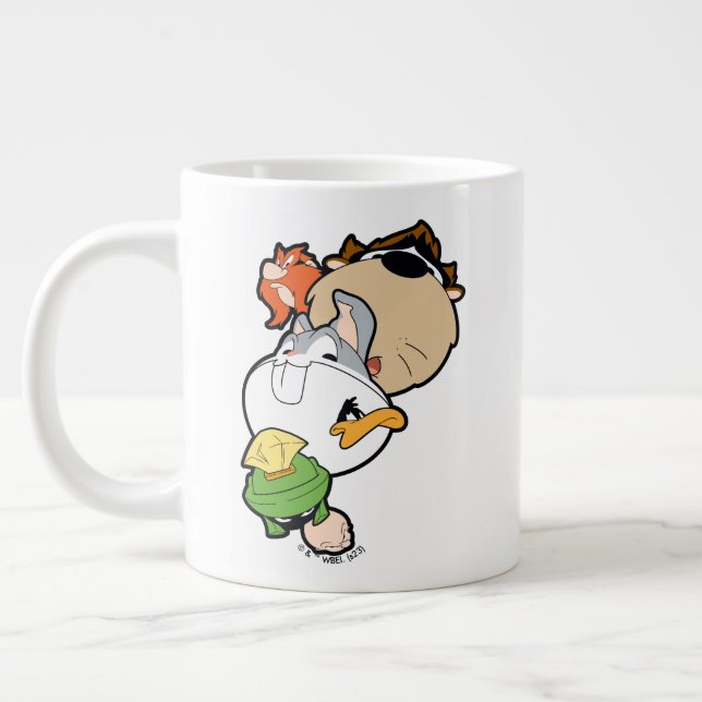 LOONEY TUNES™ Stylised Big Heads Large Coffee Mug (Left)