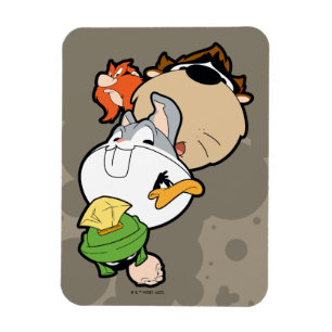 LOONEY TUNES™ Stylised Big Heads Magnet