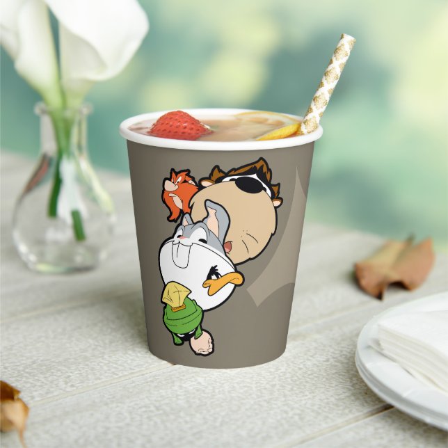 LOONEY TUNES™ Stylised Big Heads Paper Cups (Insitu)