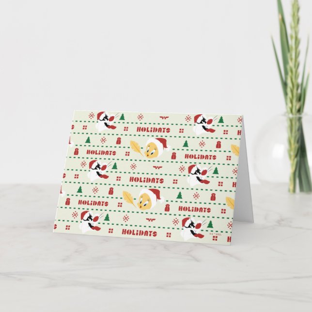 LOONEY TUNES™ SYLVESTER™ & TWEETY™ Holiday Pattern (Front)