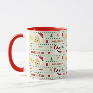 LOONEY TUNES™ SYLVESTER™ & TWEETY™ Holiday Pattern Mug