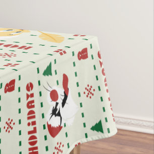 LOONEY TUNES™ SYLVESTER™ & TWEETY™ Holiday Pattern Tablecloth