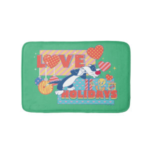 LOONEY TUNES™ SYLVESTER™ & TWEETY™Love Holidays Bath Mat