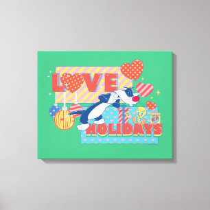 LOONEY TUNES™ SYLVESTER™ & TWEETY™Love Holidays Canvas Print
