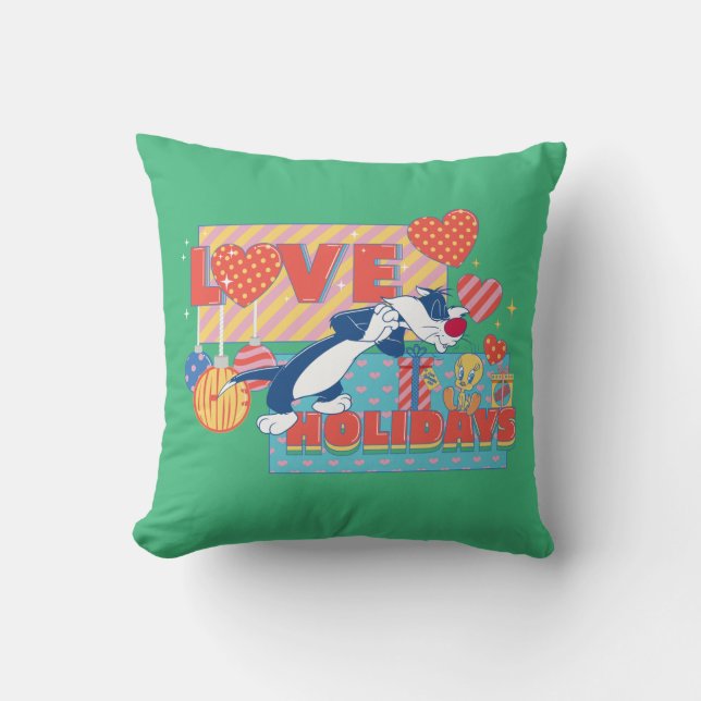 LOONEY TUNES™ | SYLVESTER™ & TWEETY™Love Holidays Cushion (Front)