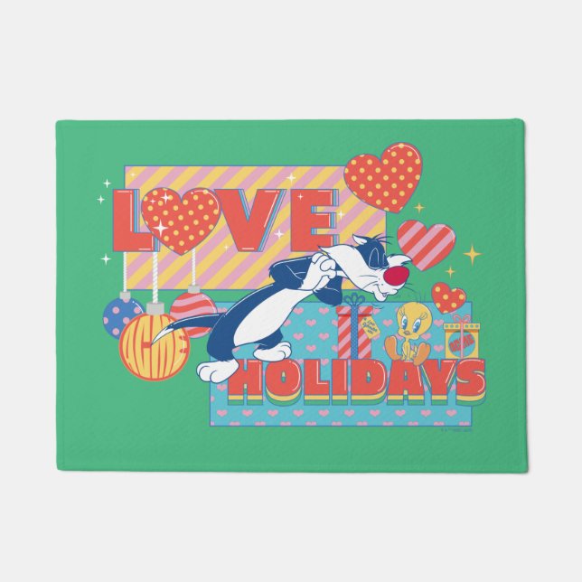 LOONEY TUNES™ | SYLVESTER™ & TWEETY™Love Holidays Doormat (Front)