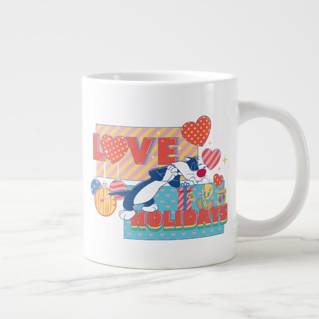 LOONEY TUNES™ | SYLVESTER™ & TWEETY™Love Holidays Large Coffee Mug (Right)