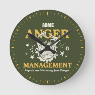 LOONEY TUNES™  TAZ™ ACME Anger Management Round Clock