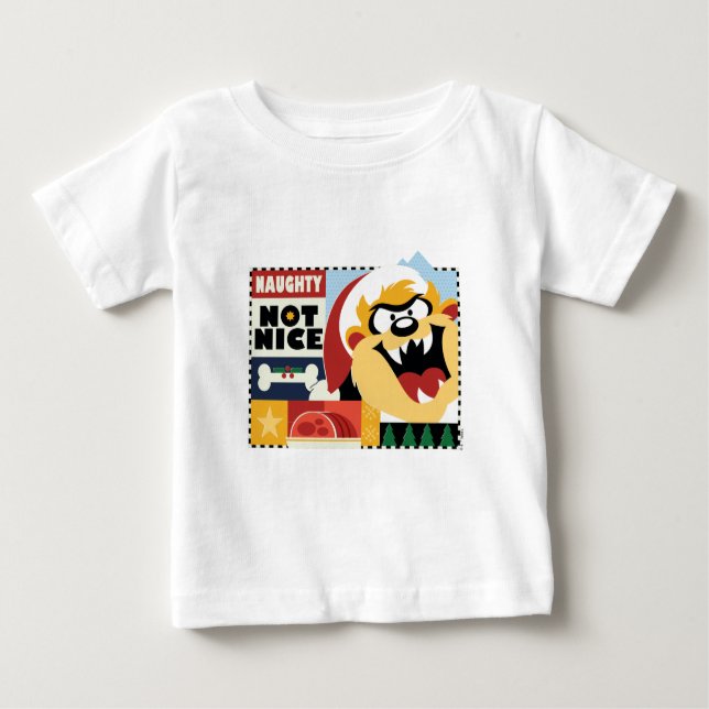 LOONEY TUNES™ TAZ™ Naughty Not Nice Baby T-Shirt (Front)