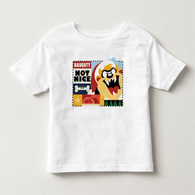 LOONEY TUNES™ TAZ™ Naughty Not Nice Toddler T-Shirt (Front)