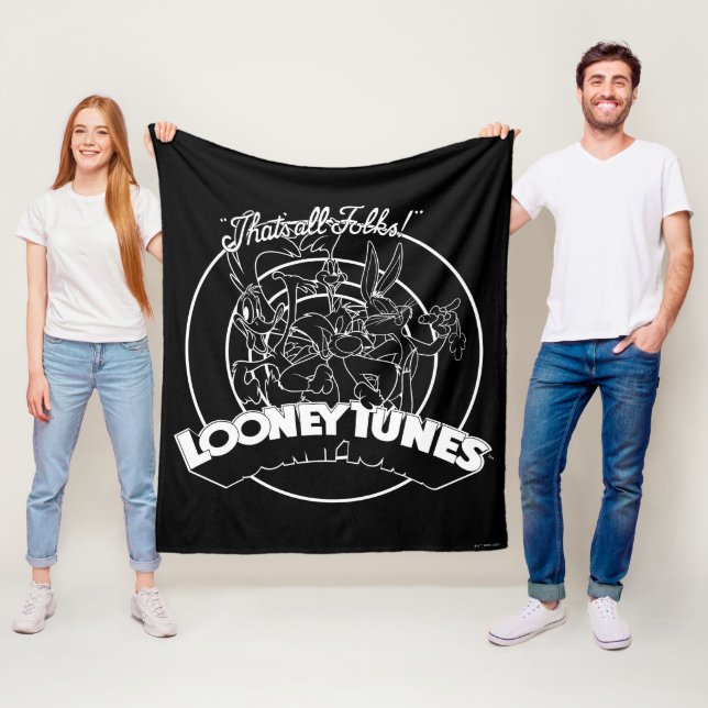 LOONEY TUNES™ THAT'S ALL FOLKS!™ FLEECE BLANKET (In Situ)