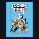 LOONEY TUNES™ "THAT'S ALL FOLKS!™" Group Stack Poster<br><div class="desc">LOONEY TUNES™ | BUGS BUNNY™,  SYLVESTER™,  WILE E. COYOTE™,  TAZ™,  DAFFY DUCK™,  and MARVIN THE MARTIAN™ stacked on top of each other to reach TWEETY™ with the LOONEY TUNES™ logo above and "THAT'S ALL FOLKS!™" written below.</div>