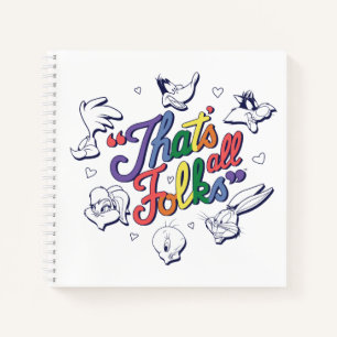 LOONEY TUNES™ - That's All Folks! Pride Badge Notebook