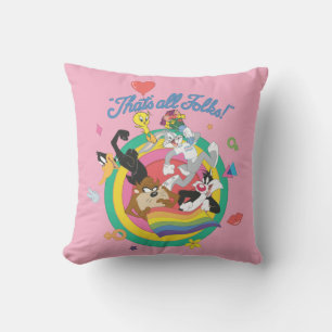 LOONEY TUNES™ - That's All Folks! Pride Bullseye Cushion