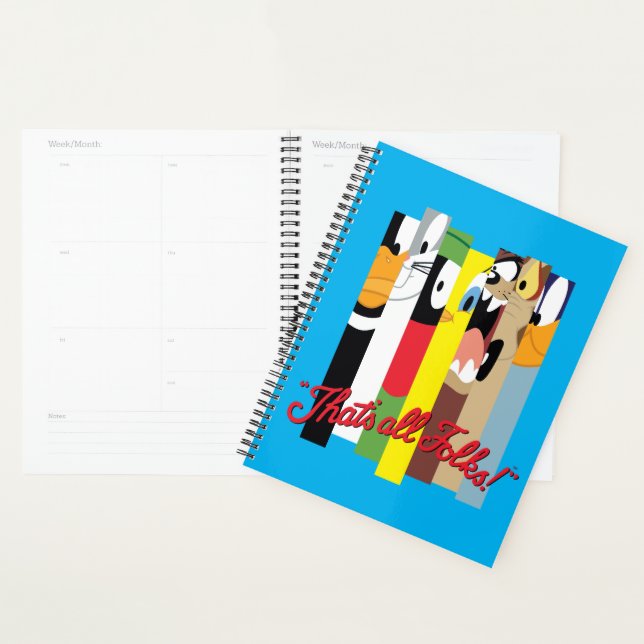 LOONEY TUNES™ THAT'S ALL FOLKS!™ Sliced Characters Planner (Display)